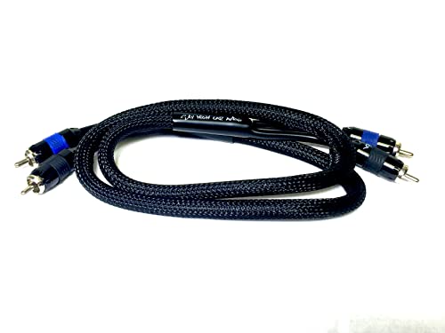 Sky High Car Audio Premium 2-Channel RCA Cable - 1.5ft