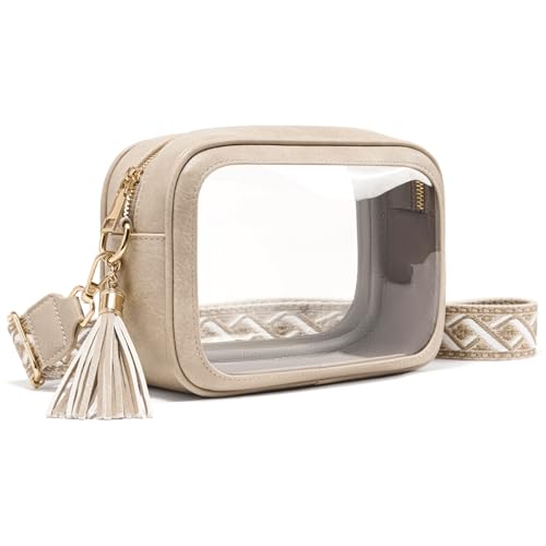 Image of Unilily Clear Bag for Stadium Events, Clear Purse Stadium Approved Crossbody Bag for Concerts Sports Festivals Events Women