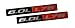 ERPART RED Black 6.0L L76 Gt RED Black Engine Fender Emblem Badge Compatible with Pontiac G8 V8 Holden HSV (Pack of 2)