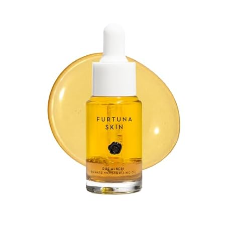 Furtuna Skin Biphase Moisturizing Oil - Hydrating, Plumping & Protecting Face, Neck, and Decollete Oil, Vegan & Cruelty-Free, Organic Olive Oil-Infused