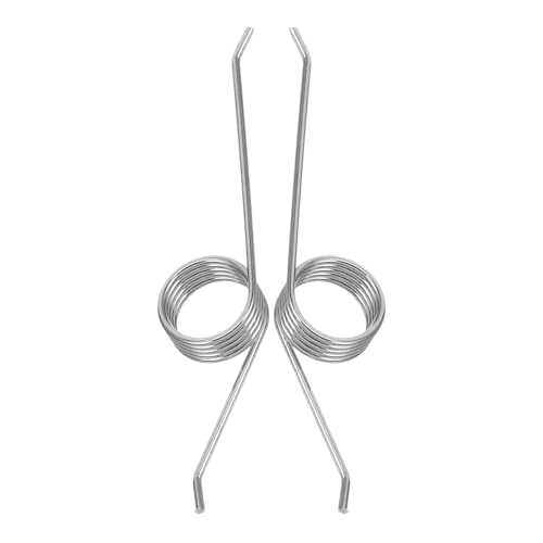 SOLUSTRE Resortes de Torsión para Tapa de Cubo de Basura 0.6 * 7, Muelles Pequeños de Acero Inoxidable, 2 Piezas para Reemplazo en Botes de Basura de Cocina y Baño, Accesorio Resistente