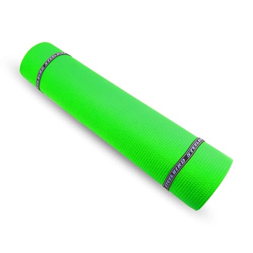 Image of Yoga Mats For Women and Men Exercise For Home Workout Gym Anti Slip EVA Material Yoga Mat 4Mm For Kids Gym Mats (Green, 4 mm)