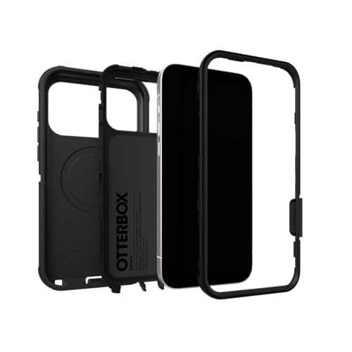 Image of OtterBox iPhone 17 Pro Max Defender Pro Series Case - Black - Tough, Rugged & Durable iPhone Case, Snaps on MagSafe