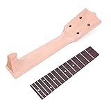 Perfeclan Palisander Griffbrett Palisander Ukulele Griffbrett & holz Hals für 21 23 26 Ukulele Neck Griffbrett, uke DIY Musical Instrument, 21 zoll