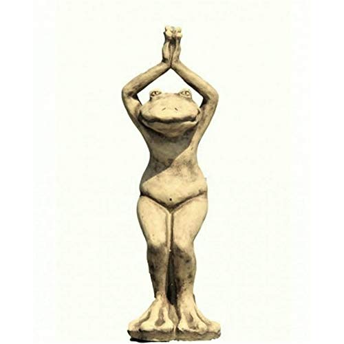 Yoga Frosch der Stuhl, Tierfigur aus Steinguss
