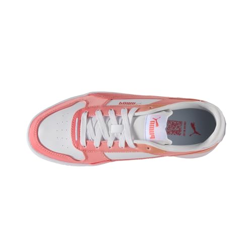 PUMA Womens Carina Street Dip Fade Lace Up Sneakers Shoes Casual - Pink, White - Size 9.5 M4