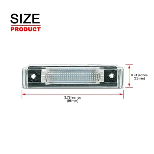 Luz LED de matrícula potente y blanca para actualizar Mercedes R129 y S124 sin errores 5