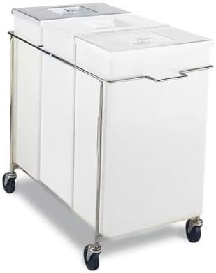 White Poly Cover For 3-Compartment Tank Bin, 15-1/4x9-5/8x1