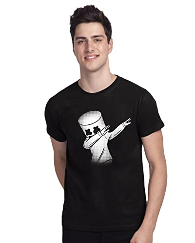 Image of Bewakoof Men's Printed 100% Cotton T-Shirt - Regular Fit, Round Neck, Half Sleeves