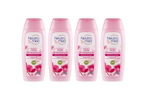 Bagnodoccia Al Profumo Di Magnolia e Olio Di Mandorla Ph 5,5 Delicato Sulla Pelle NUOVA FORMULA 400 ml Confezione Da 4/6 Pezzi Per Neutromed