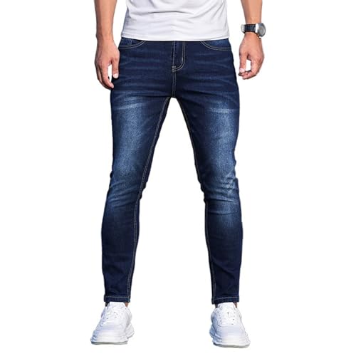 Mens Slim Fit Jeans Mens Skinny Jeans Stretch Stretch Jean Men Fashionable Men's Office-to-Casual Denim Pants2