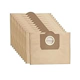 Lot de 15 Sacs droits Aspirateur pour Karcher WD3, WD 3 Premium, WD3200, WD3500P, A2204, A...