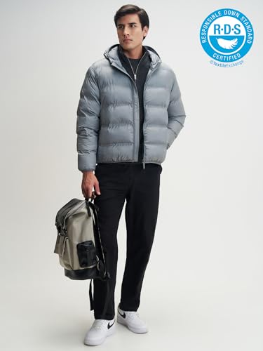 Image of XYXX Unisex Ultra-Warm Puffer Jacket | Heavy Winter Jacket For Men|Solid Long Sleeves Hooded Neck Jacket - Regular Fit | Bomber jackets With Pockets