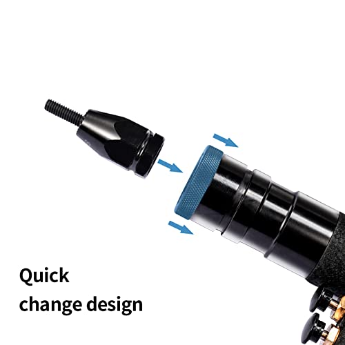 Kiaruo M6 M8 M10 Metric Self-Locking Rivet Nut Gun Head, Use For Model Lm07 Pneumatic Rivet Nut Gun #TOP2