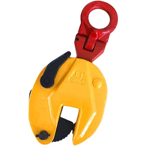 Abrazadera Vertical para Placas con Capacidad de Carga de 0,8/1/2 toneladas, con Ajuste de Apertura de mordaza, Abrazadera Industrial para Placas de Acero y elevación de Chapa metálica, Idea