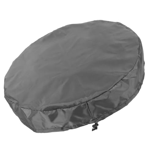 OFFSCH Sturdy Plastic Barrel Cover Outdoor Rain Barrel Mesh Cover Water Tank Drawstring