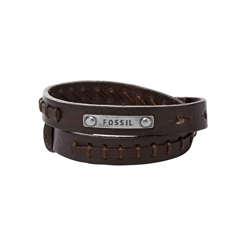 Le bracelet double en cuir Fossil