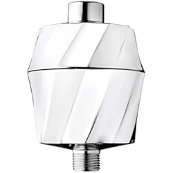 AquaBliss HD Revitalizing Shower Filter - Latest High Output Filtration. 2X Vitamin C, Minerals for Luscious Hair, Skin & Nails - KDF/CS/VC for Reduced Chlorine, Sediment & Metals - Chrome (SF400)