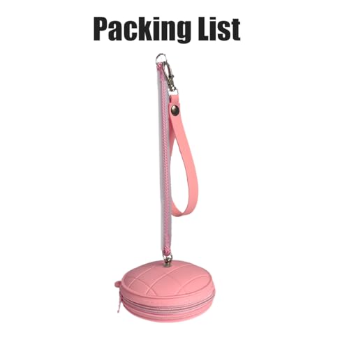 Image of Portable Wrist Yarn Holder with Mini Crochet Bag, Rotary Silicone Yarn Holder for Crocheting /Knitting, Yarn Organizer, Gifts for Crocheters(Pink)