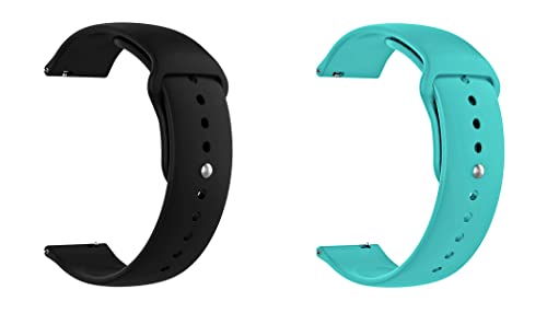 ACM Combo Pack Watch Strap Silicone Belt compatible with Boat Wave Edge Smartwatch Sports Band