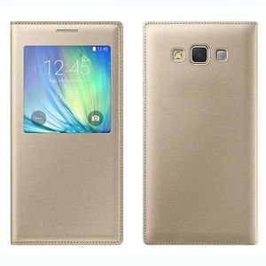 SmartLike Samsung Galaxy Note 3 Neo Window Sensor FLIP CASE Leather Flip Cover for Samsung Galaxy Note 3 Neo - Gold