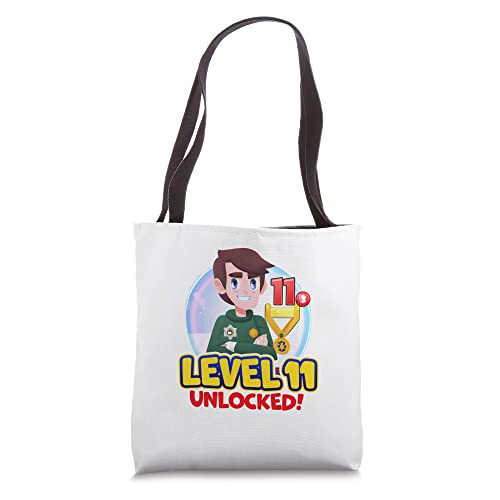 Level 11 Unlocked Gamer, Perfect 11th Birthday Celebration Tote Bag
