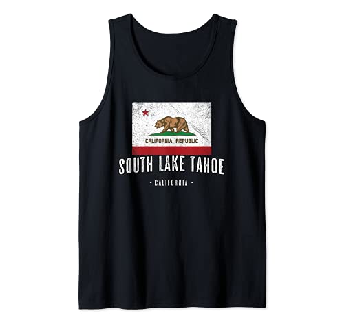 SOUTH LAKE TAHOE California | City, CA USA Ciudad Bandera - Camiseta sin Mangas
