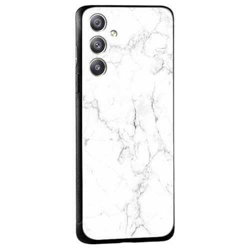 Image of COLORflow Back Cover Compatible with Samsung Galaxy A34 5G | White Marble | Shockproof TPU Bumper Cover with Camera Protection Back Cover