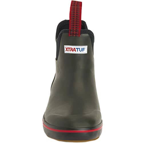 Image of XTRATUF 6 inch Men's Ankle Deck Boot - Lightweight, 100% Waterproof Rubber Footwear - Non-Marking, Slip-Resistant Outsole - Moisture-Wicking Liner