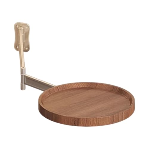 Petite table murale ronde pliable pour aménager votre studio ou cuisine