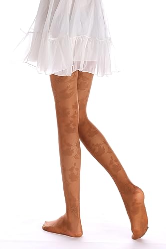 Image of Sahabowi Women Tights, Female Sheer High Waist Pantyhose, Vintage Control Top Stockings