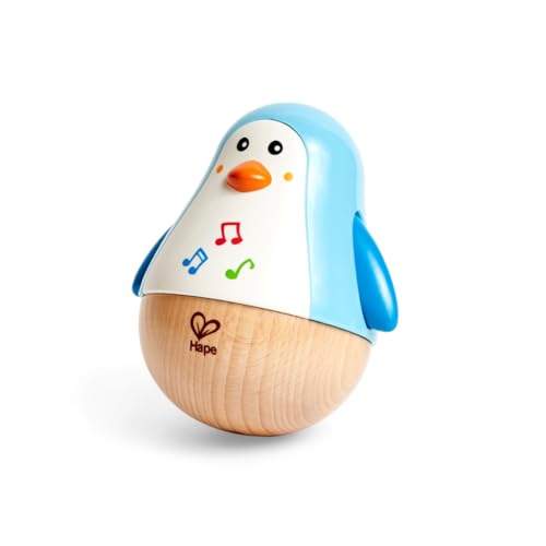 Hape Penguin Wobbler| Colorful Wobbling Penguin, Roly Poly Toy for Kids 6 Months+ - image 4