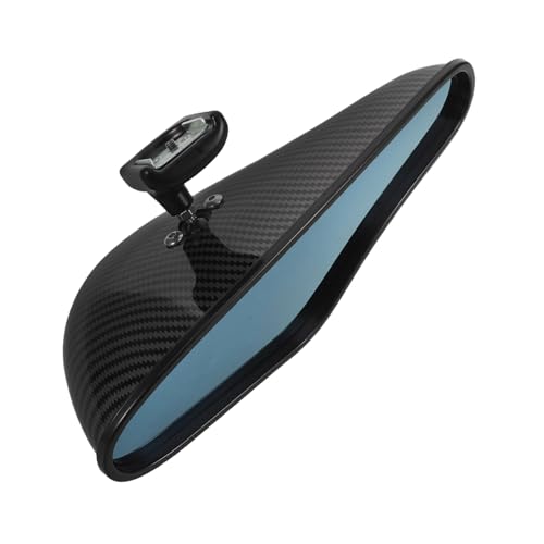 Espejo retrovisor interior de pantalla ancha con acabado de fibra de carbono