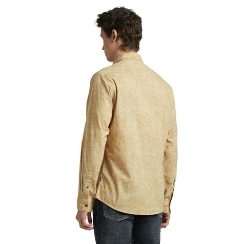 Image of Pepe Jeans Men's Casual Shirt | Trendy Printed Shirt for Men| Regular Fit | Full Sleeve | Available in Plus Size, Cotton
