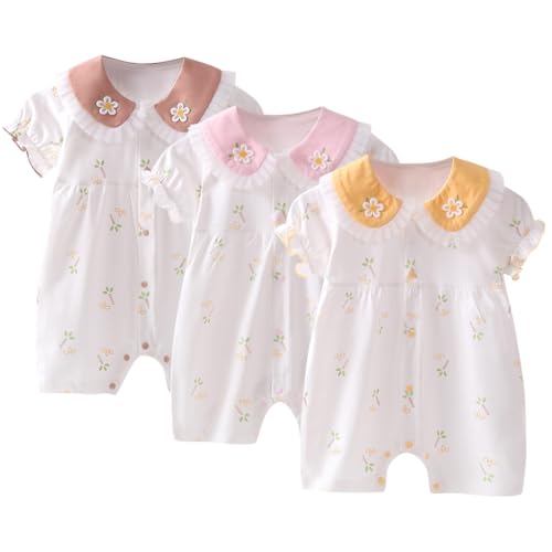 Barboteuse bébé fille coton pour les journées d'été ensoleillées et les siestes fraîches