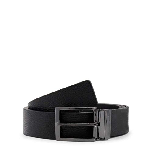 Armani Jeans Reversible Leather Belt One Size BLACK