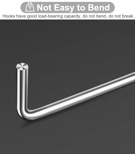 Crochet de levage en acier inoxydable - Polyvalent - Qualité supérieure - Plusieurs (60 cm) pour soulever et manipuler facilement