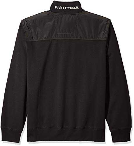 Nautica Men's 1/4 Zip Pieced Fleece Sweatshirt2
