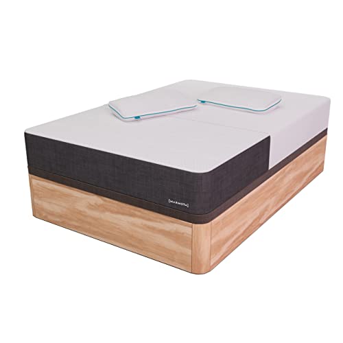 Marmota Pack Colchón Hybrid + Canapé Abatible Madera + Almohada Protector Colchón (150x200, Canapé Madera)