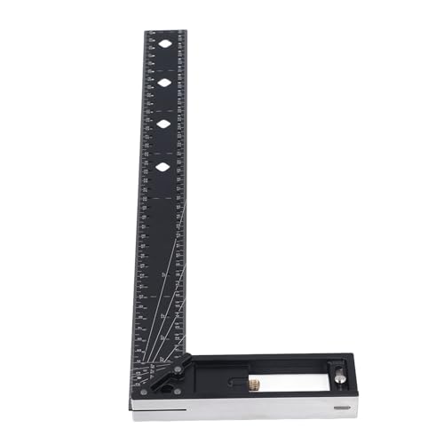Règle de mesure multi-angle en alliage d'aluminium robuste pour menuiserie précise