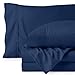 Bare Home Queen Sheet Set - 1800 Ultra-Soft Microfiber Queen Bed Sheets - Double Brushed - Deep Pockets - Easy Fit - 4 Piece Set - Bedding Sheets & Pillowcases (Queen, Dark Blue)
