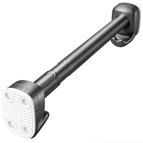 Barre de douche extensible grise réglable 110-190cm pour buanderie - 2
