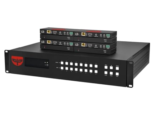 Monoprice Blackbird Pro‑Series 8x8 HDMI Matrix, 8 HDMI inputs, 8 HDMI and HDBaseT Mirrored