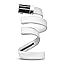Black Magic Buckle & White Leather