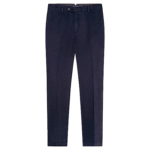 Hackett London Para Homem. HM212487 CalçAs Chino Kensington Navy (38/32), Casual, AlgodãO, Marinho - 4