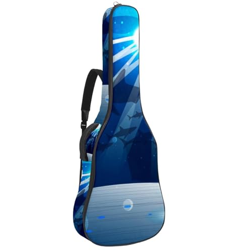 Sac guitare acoustique contre les chocs avec bandoulière réglable confortable