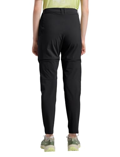 Jack Wolfskin Damen Hikeout Zip Off Pants Wanderhose, Schwarz, 46 EU