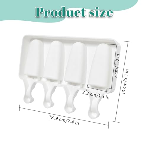 Molde triangular de silicona reutilizable que desmolda paletas de pastel sin romperlas 5