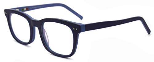 Gafas montura gruesa cuadradas vintage para hombre y mujer con lentes retro sin receta