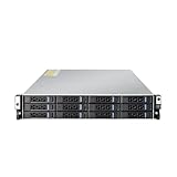  DUOCAI Boîtier de Serveur Hotswap 19 Pouces, 2U, 12 disques durs, 12 Baies, avec Fond de Panier SAS HD 12 go, avec 2xSFF8654 NVME et 3xSFF8643, Interface 12 go(560MM with Rails)